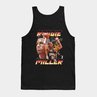 Reggie Miller Choke Sign Basketball Legend Signature Vintage Retro 80s 90s Bootleg Rap Style Tank Top